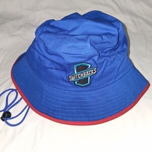 BWM Global Colorado Springs Switchbacks FC Bucket Hat Blue Red Chin Strap‎ OSFM